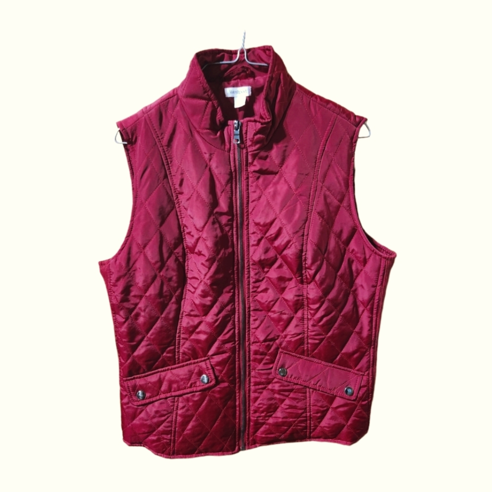 Westport Red Quilted Vest